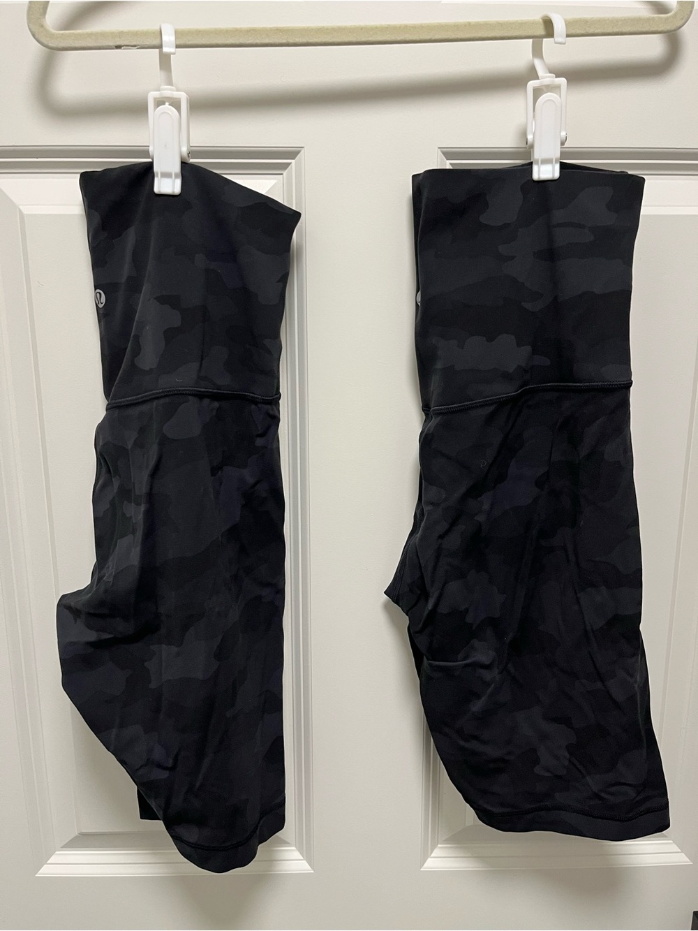 Bundle of two Lululemon align bike shorts size 10 black camo